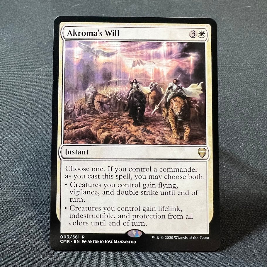 Akroma's Will CMR 003 holo Akroma's Will CMR 003 holo - Image 1