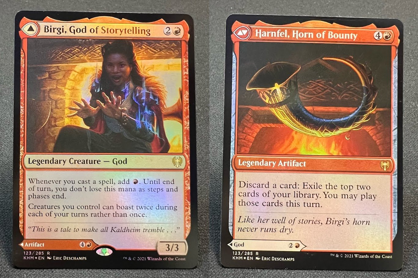 Birgi, God of Storytelling Harnfel, Horn of Bounty #123 foil Birgi, God of Storytelling Harnfel, Horn of Bounty #123 foil - Image 1