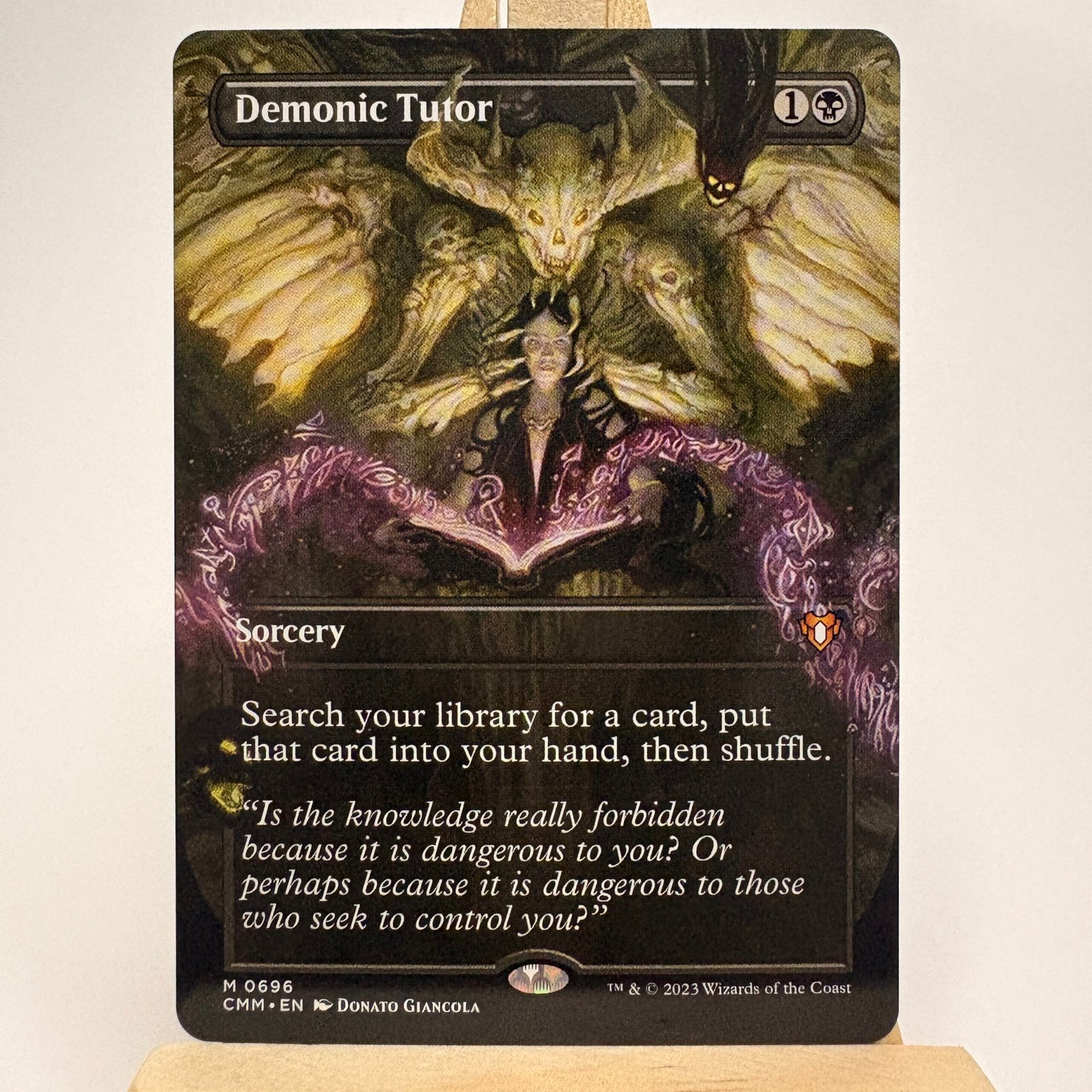 Demonic Tutor Demonic Tutor CMM Borderless #696 - Image 1