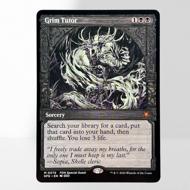 Grim Tutor SPG #76 Grim Tutor SPG #76 - Image 1