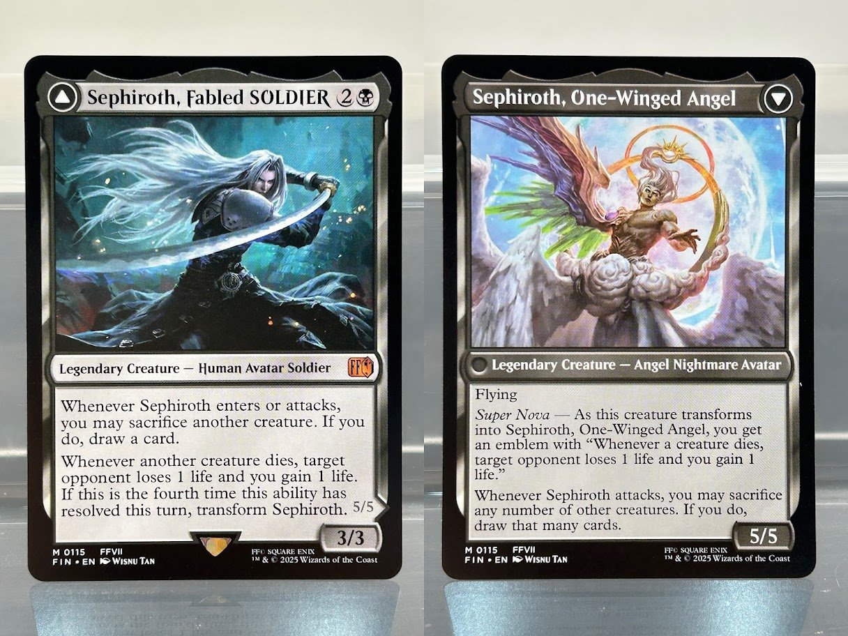 Sephiroth, Fabled SOLDIER Sephiroth, One-Winged Angel #115 HOLO Sephiroth, Fabled SOLDIER Sephiroth, One-Winged Angel #115 HOLO - Image 1