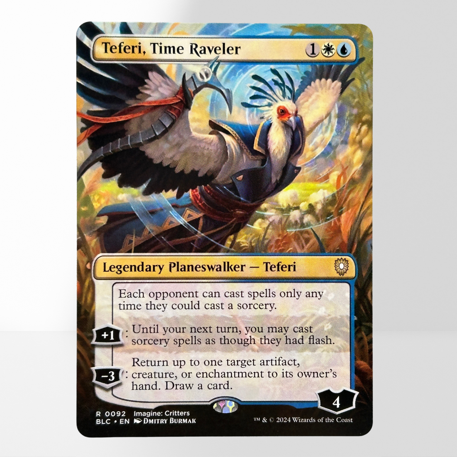 Teferi, Time Raveler BLC #92 HOLO Teferi, Time Raveler BLC #92 HOLO - Image 1