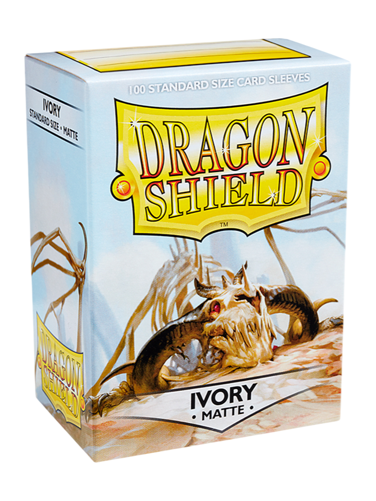 象牙白正面 Dragon Shield Sleeves MATTE Ivory 100PCS - Image 1