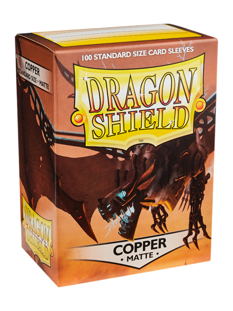 铜色正面 Dragon Shield Sleeves MATTE Copper 100PCS - Image 1