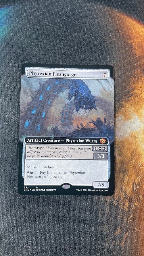 Phyrexian Fleshgorger Extended Art Phyrexian Fleshgorger Extended Art - Image 1
