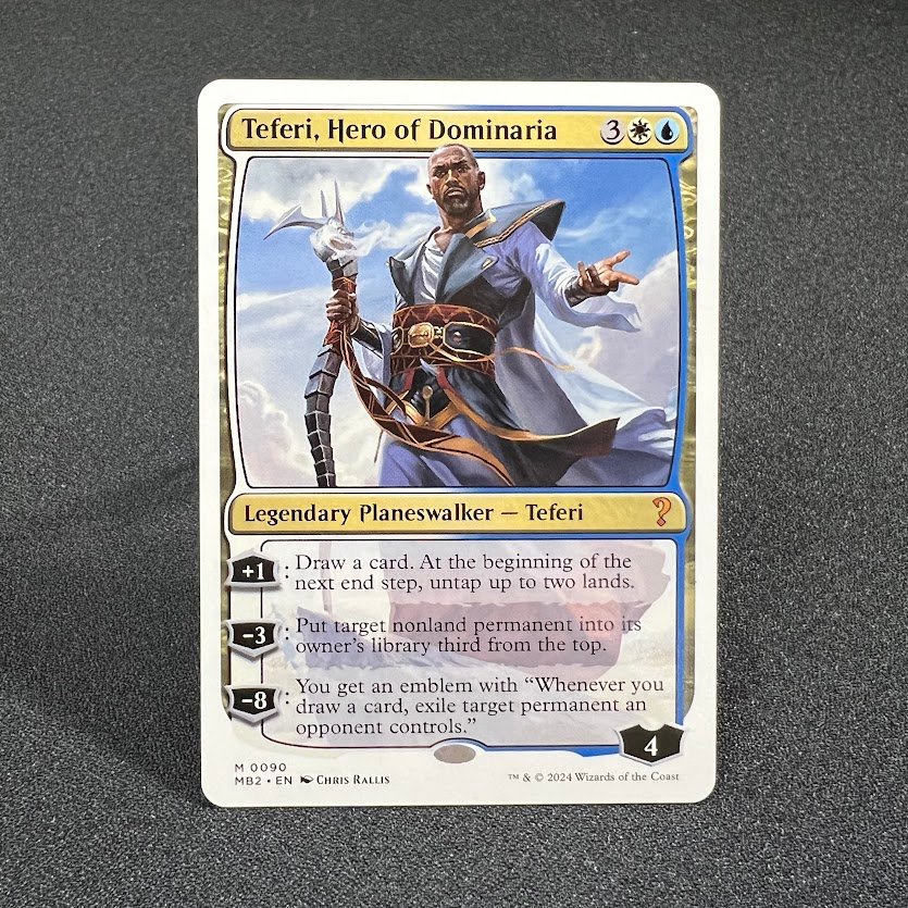 Teferi, Hero of Dominaria white border Teferi, Hero of Dominaria white border - Image 1