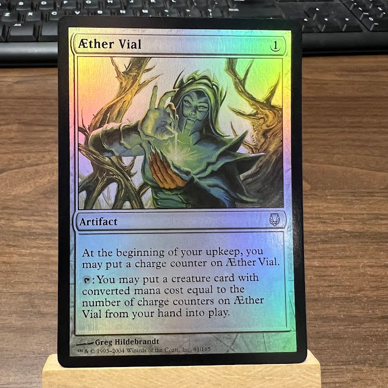 Aether Vial Darksteel foil Aether Vial Darksteel foil - Image 1