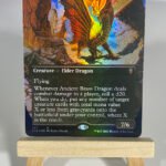 Ancient Brass Dragon borderless foil