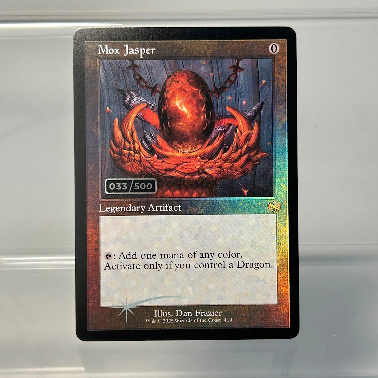 Mox Jasper #419(raised sliver foil)(033) Mox Jasper #419(raised sliver foil)(033) - Image 1