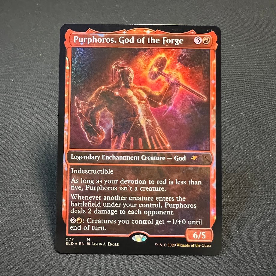 Purphoros, God of the Forge SLD 077 foil Purphoros, God of the Forge SLD 077 foil - Image 1