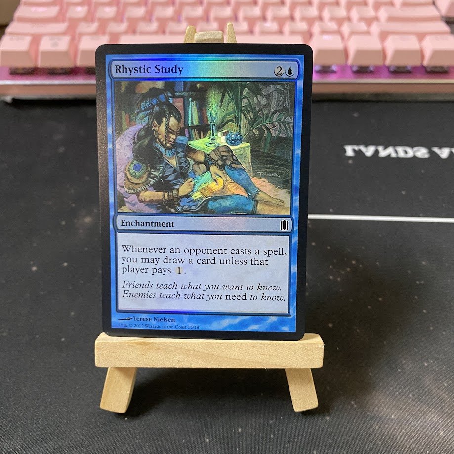 Rhystic Study CM1 Foil Rhystic Study CM1 Foil - Image 1