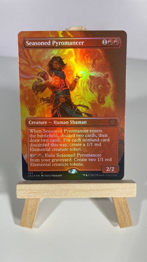 Seasoned Pyromancer 2x2 borderless foil Seasoned Pyromancer 2x2 borderless foil - Image 1