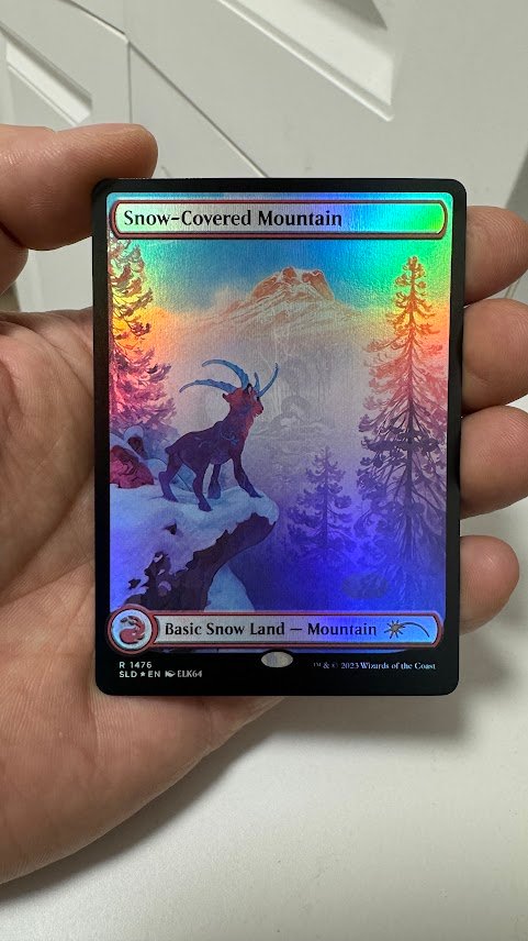 Snow-Covered Mountain SLD 1476 foil Snow-Covered Mountain SLD 1476 foil - Image 1