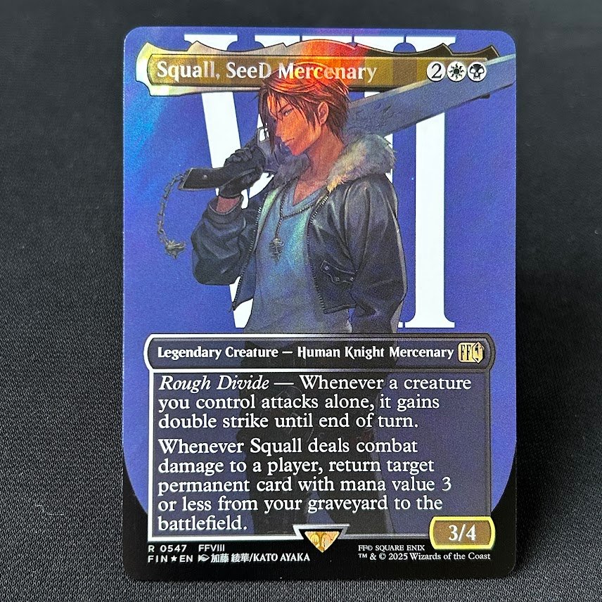 Surge Foil Squall, SeeD Mercenary (Borderless) (FIN 547) Surge Foil Squall, SeeD Mercenary (Borderless) (FIN 547) - Image 1