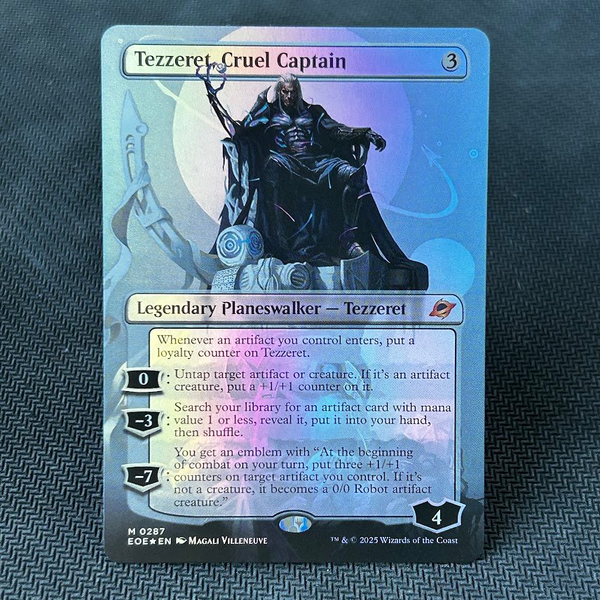 Tezzeret, Cruel Captain #287 foil Tezzeret, Cruel Captain #287 foil - Image 1