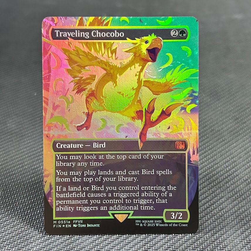 Traveling Chocobo #551a Neonink foil Traveling Chocobo #551a Neonink foil - Image 1