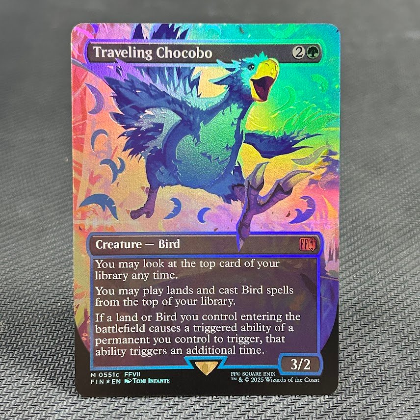 Traveling Chocobo #551c Neonink foil Traveling Chocobo #551c Neonink foil - Image 1