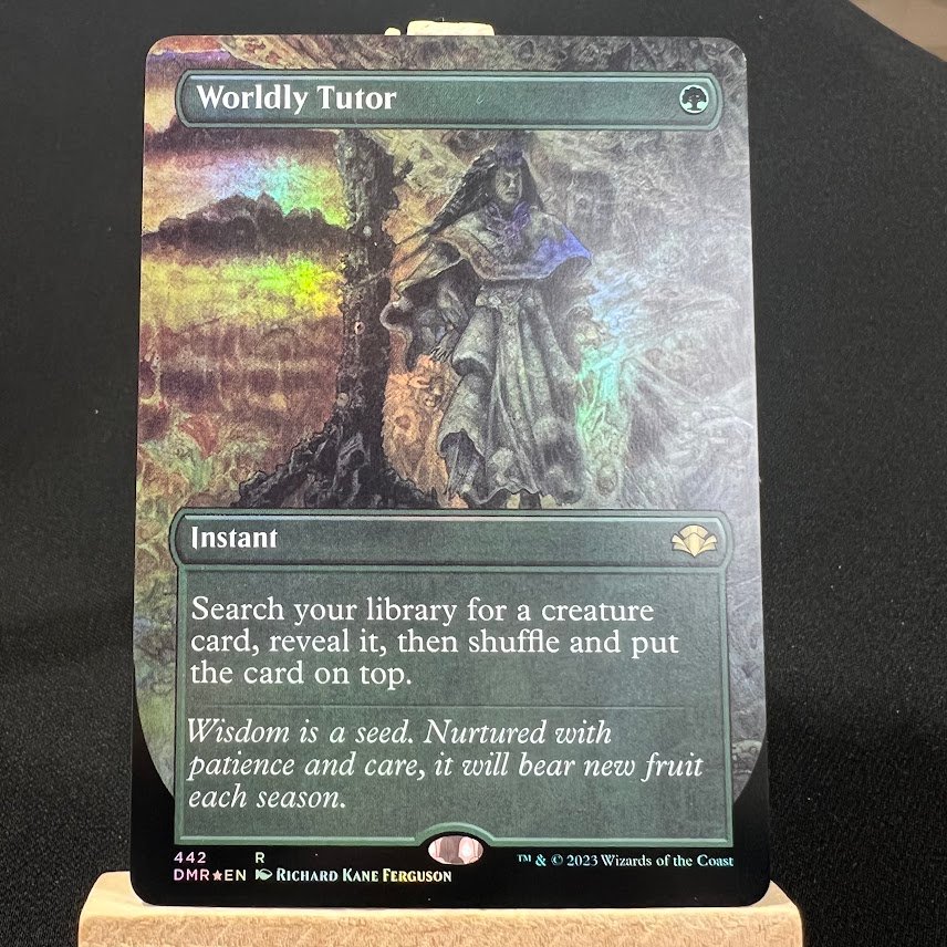 Worldly Tutor (Extended Art) DMR Foil Worldly Tutor (Extended Art) DMR Foil - Image 1