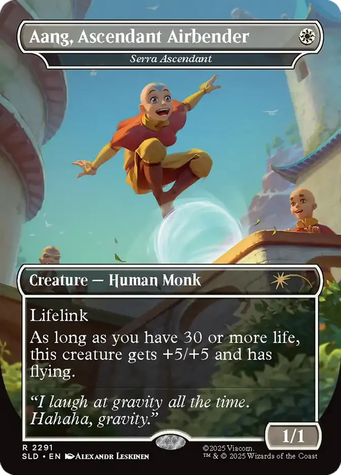 Aang, Ascendant Airbender(Serra Ascendant)SLD #2291 Aang, Ascendant Airbender(Serra Ascendant)SLD #2291 - Image 1