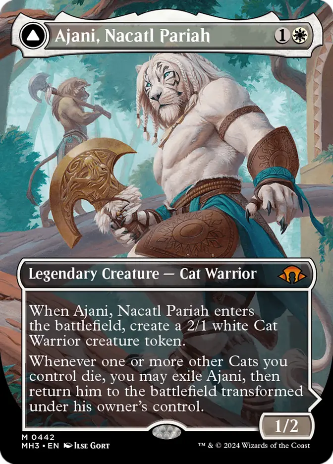 Ajani, Nacatl Pariah Ajani, Nacatl Avenger #442 holo Ajani, Nacatl Pariah Ajani, Nacatl Avenger #442 holo - Image 1