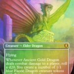 Ancient Gold Dragon borderless foil