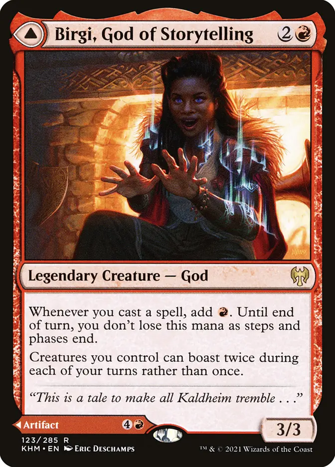 Birgi, God of StorytellingHarnfel, Horn of Bounty #123 HOLO Birgi, God of StorytellingHarnfel, Horn of Bounty #123 HOLO - Image 1