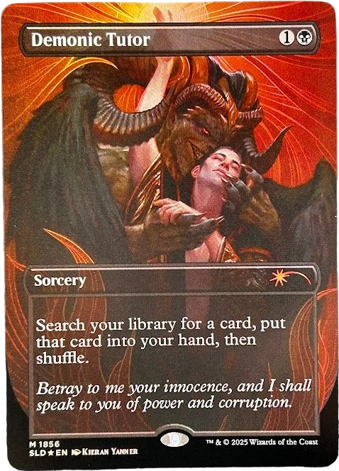 Demonic Tutor SLD #1856 foil Demonic Tutor SLD #1856 foil - Image 1