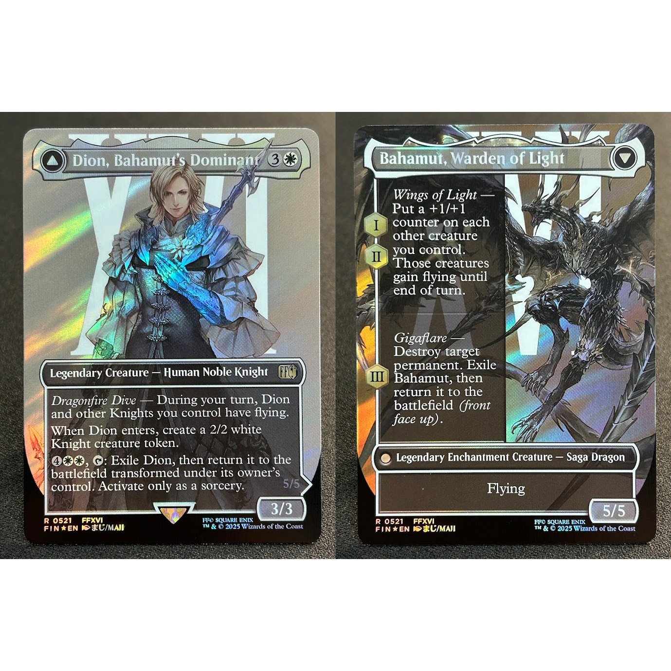 Dion, Bahamut’s DominantBahamut, Warden of Light FIN #521 Surge foil Dion, Bahamut’s DominantBahamut, Warden of Light FIN #521 Surge foil - Image 1