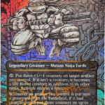 Donatello, Mutant Mechanic #302 raised foil
