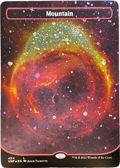 Mountain UNF #494 New Galaxy Foil Mountain UNF #494 New Galaxy Foil - Image 1