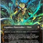 Nissa, Who Shakes the World #96 (raised golden foil)EN
