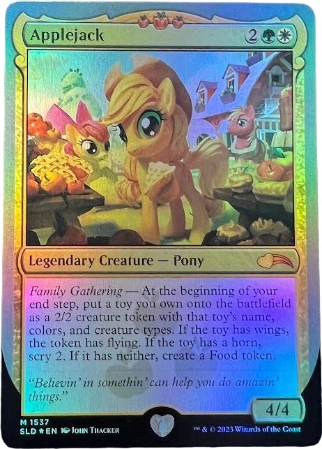 PONIES Applejack, SLD #1537 foil PONIES Applejack, SLD #1537 none foil - Image 1