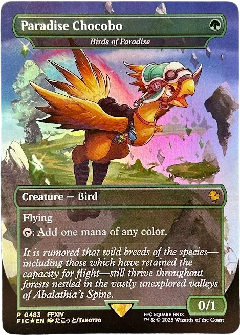 Paradise Chocobo(Birds of Paradise)FIC#483 foil Paradise Chocobo(Birds of Paradise)FIC#483 foil - Image 1