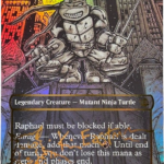 Raphael, Ninja Destroyer #303 raised foil