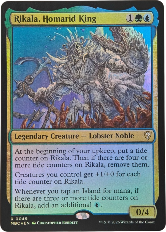 Rikala, Homarid King MBC #49 foil Rikala, Homarid King MBC #49 foil - Image 1