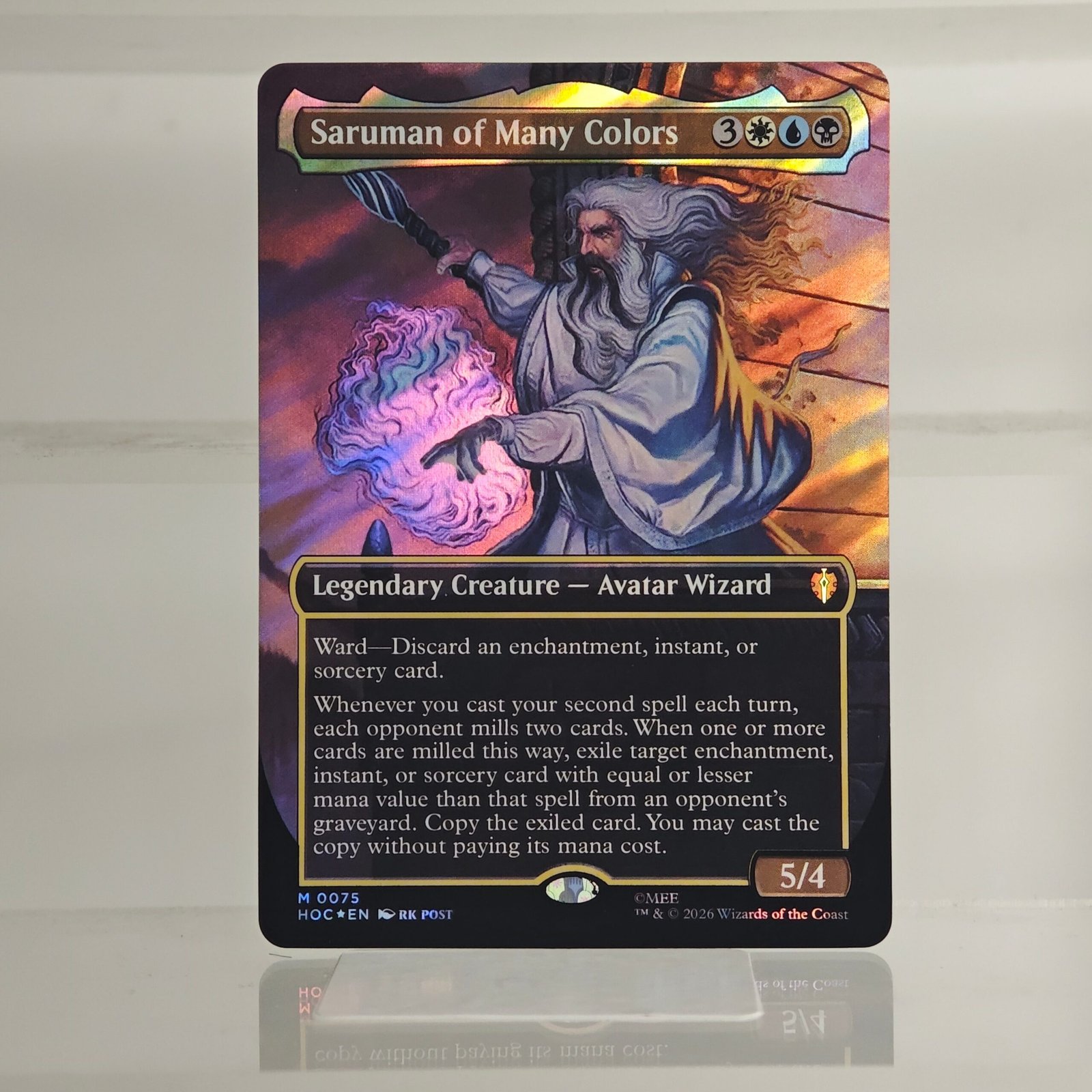 Saruman of Many Colors HOC #75 Surge foil Saruman of Many Colors HOC #75 Surge foil - Image 1