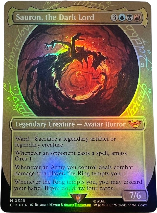 Sauron, the Dark Lord 0329 foil Sauron, the Dark Lord 0329 foil - Image 1