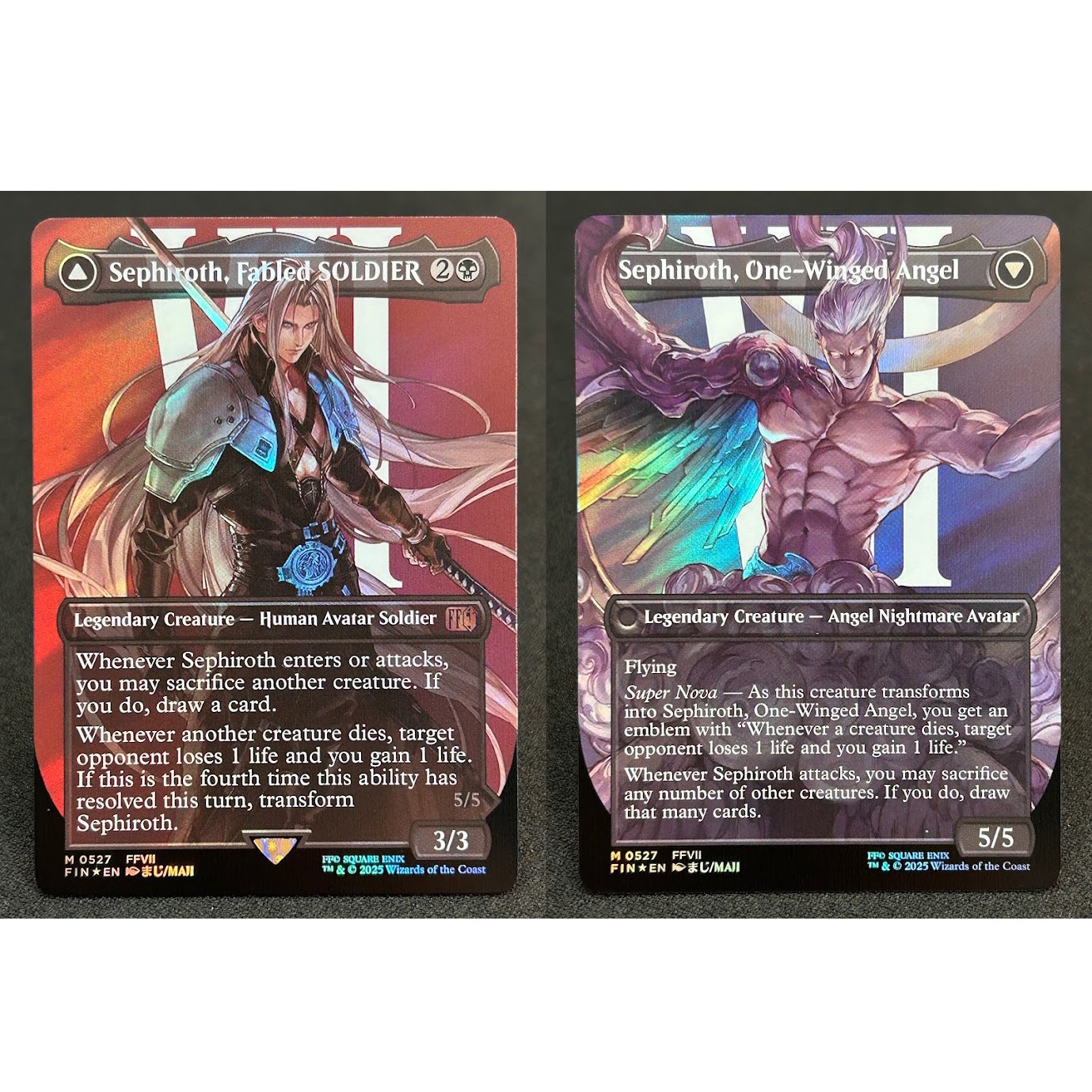 Sephiroth, Fabled SOLDIERSephiroth, One-Winged Angel FIN #527-EN Surge foil Sephiroth, Fabled SOLDIERSephiroth, One-Winged Angel FIN #527-EN Surge foil - Image 1