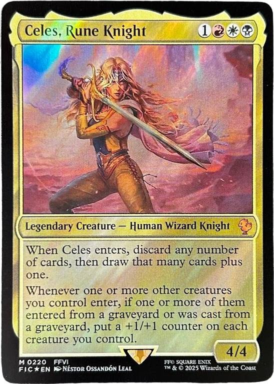 Surge Foil Celes, Rune Knight #220 Surge Foil Celes, Rune Knight #220 - Image 1