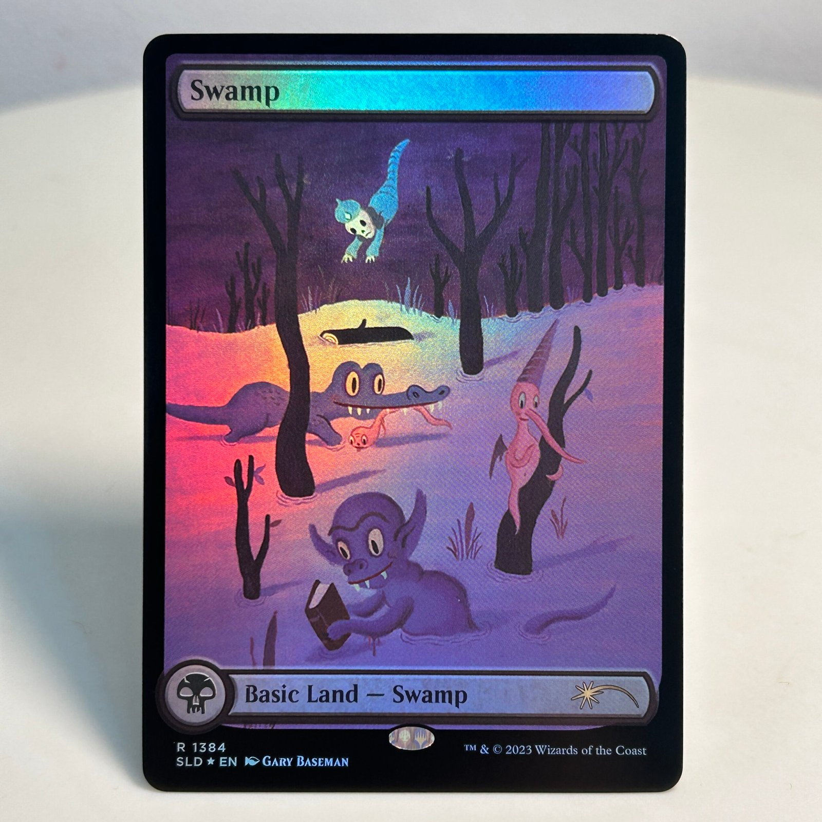 Swamp SLD# 1384 foil Swamp SLD# 1384 foil - Image 1