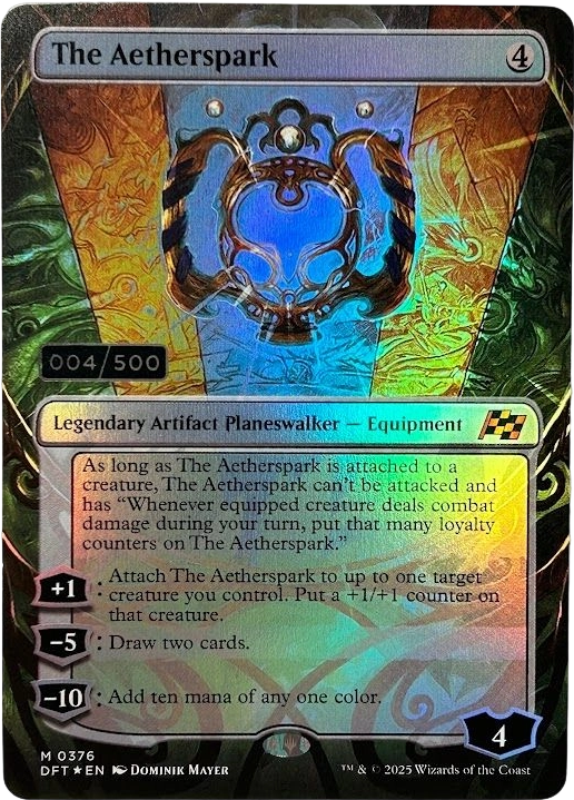 The Aetherspark DFT #376(raised sliver foil)(004) The Aetherspark DFT #376(raised sliver foil)(004) - Image 1
