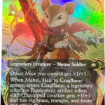 raised  Mabel, Heir to Cragflame #351 (raised foil) [Bloomburrow (BLB)]-EN foil